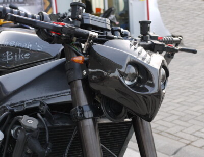 MGM-BIKES   Lampenmaske LM665 TÜV-Teilegutachten Streetfighter / Fighter / Maske