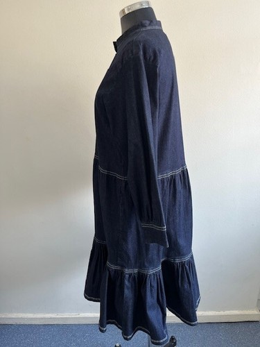MORRISON Dark Indigo Blue Denim Bryant Dress Size 1 / AU 8 - RRP $289. - Picture 6 of 9