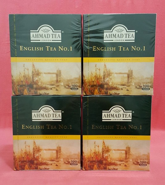4 X 100 Teebeutel Schwarztee Englisch - 200 G Ahmad Tea London English Tee No. 1-image