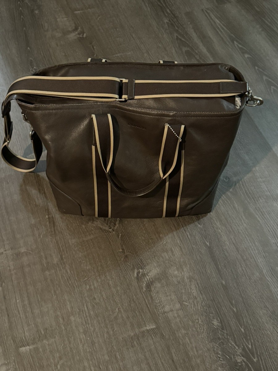 【アウトレット品】【美品】COACH HERITAGE トートバッグF71169 HERITAGE WEB LEATHER WEEKEND TOTE (COACH F71169) | eBay