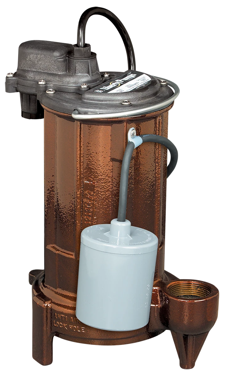 287 LIBERTY 1/2 HP SUMP/EFFLUENT PUMP CAST IRON 115V, 53 OFF