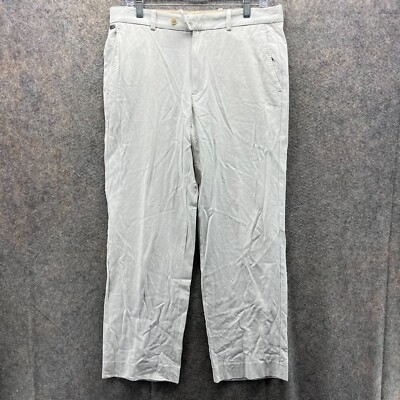 Tommy Bahama Pants Men 33x32 Adult White Chino Pleated