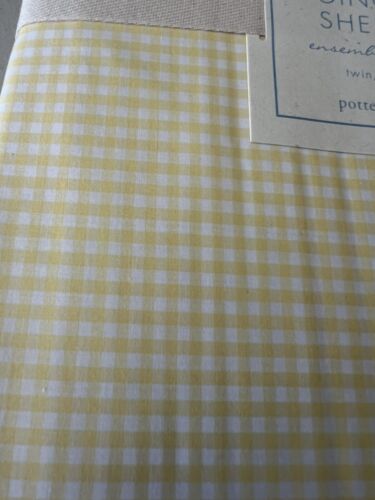 NEW Pottery barn kids GINGHAM Twin SHEET SET - Picture 3 of 4