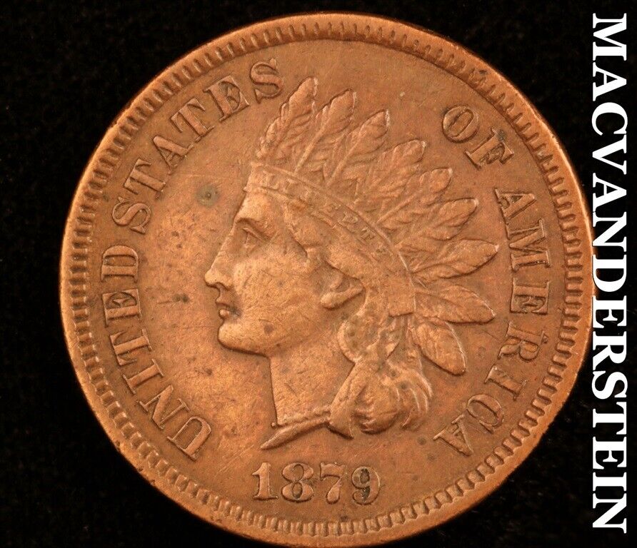 1879 Indian Head Cent-Scarce High Grade Semi Key Better Date #F1