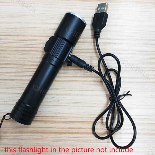 USB to DC 3.5mm charging cable for Rechargeable flashlight headlamp charge 7H - Zdjęcie 3 z 5