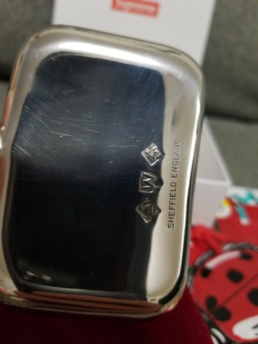 SUPREME PEWTER MINI FLASK SLIVER BRAND NEW - Picture 3 of 5