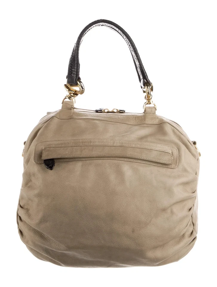 Raro Khirma Eliazov | Bolso de Mano/Bolso de Mano de Cuero Guijarro Cha-Cha De Gran Tamaño | Diseñador Foto 4 de 4