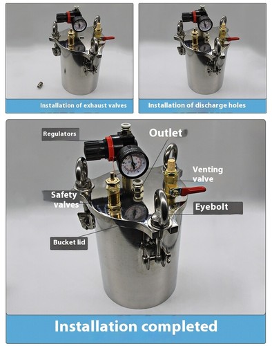 Máquina dispensadora de barril de presión barril de presión con válvula reguladora de seguridad - Imagen 17 de 25