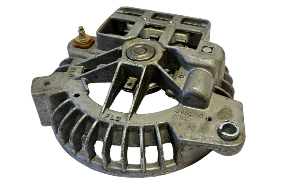 1972-1973 Chrysler Dodge Plymouth alternador retificador escudo final 3438711 NOS. - Imagem 2 de 4