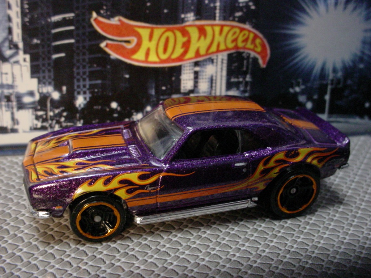 2015 Hot Wheels '68 COPO CAMARO #211☆purple;flames; orange🔥Heat