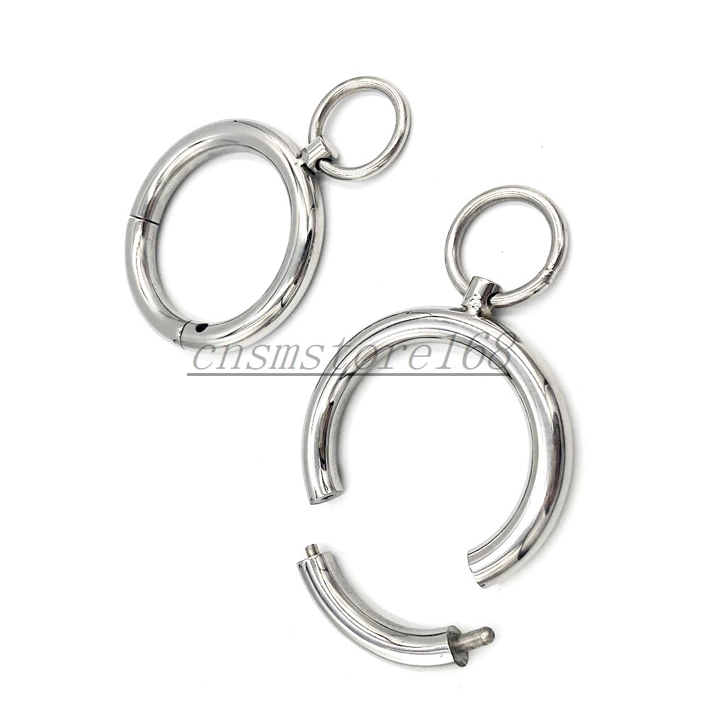 Stainless Steel Neck Collar Handcuffs Ankle Cuffs Bondage Restraint