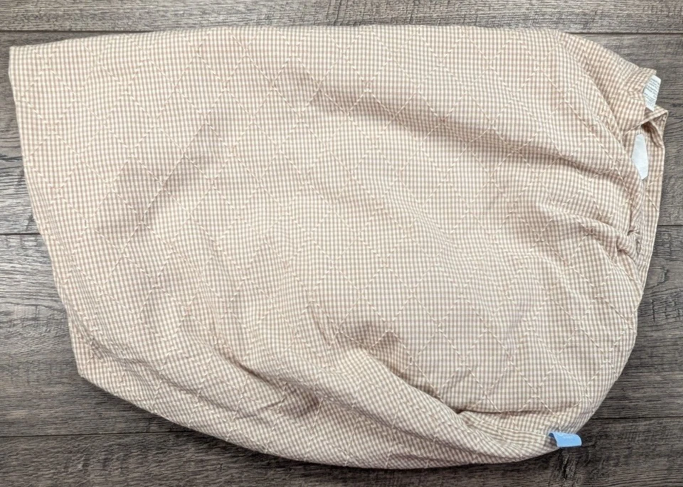 Простыня для кроватки на резинке Kidsline Disney желтовато-коричневая клетчатая - Изображение 2 из 4