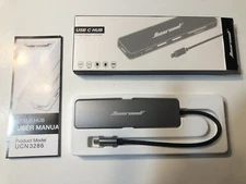 Hiearcool USB C Hub, USB C Multi-Port Adapter for MacBook Pro, 7IN1 USB C to HDM