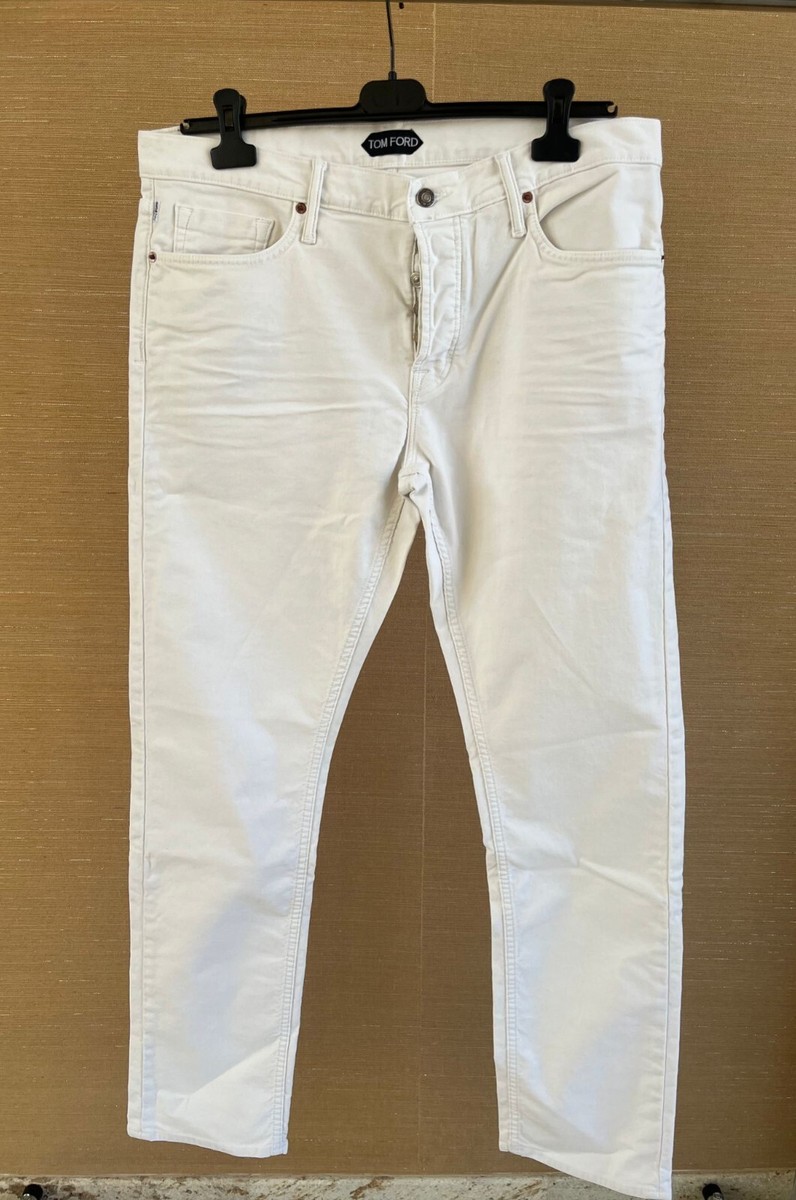 Tom Ford , Straight Fit Denim in White , BNWT 38 US | eBay