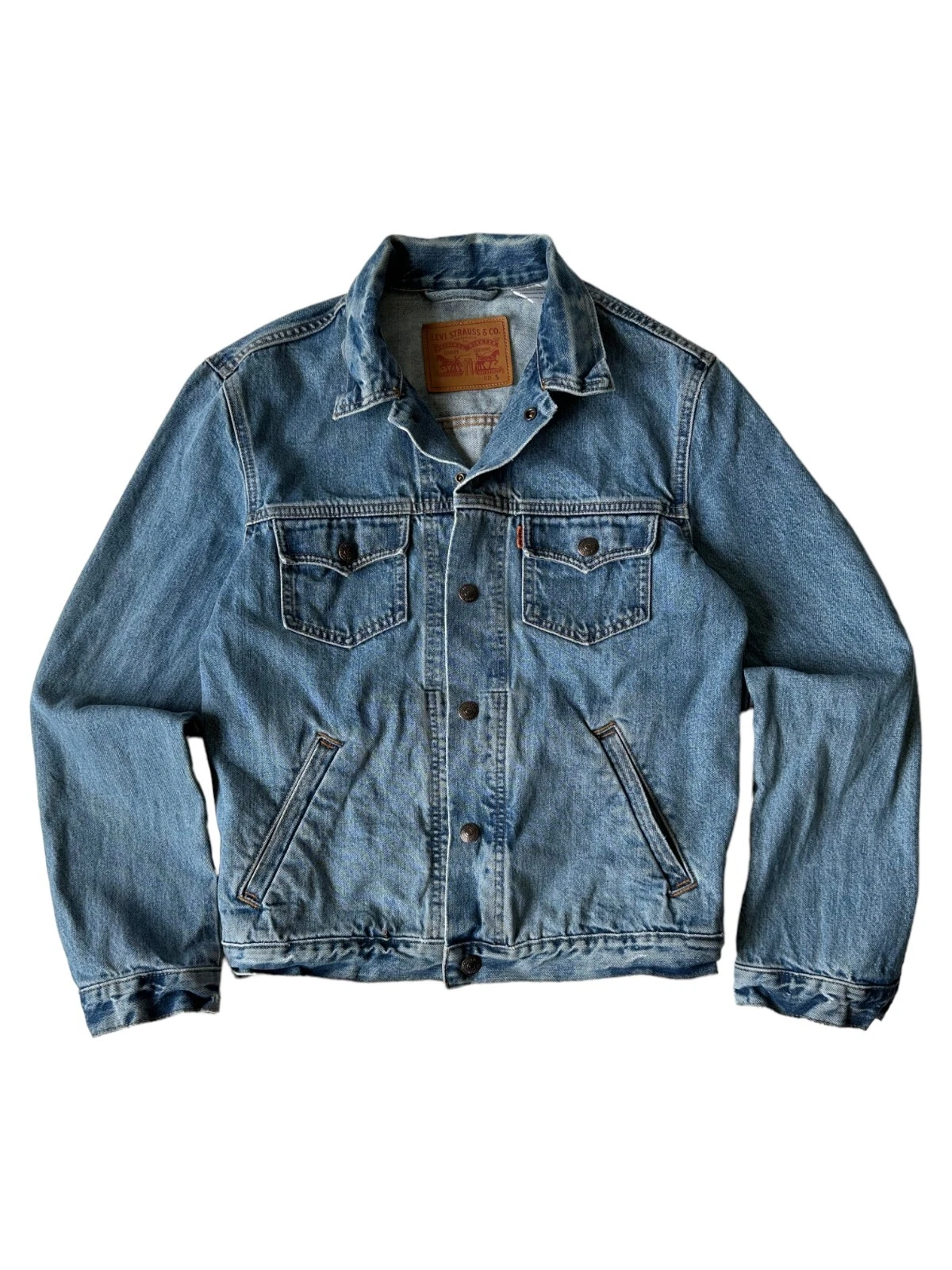 Men's LEVI'S Orange Tab Denim Trucker Jacket (S)