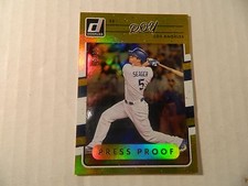2017 Donruss  Name Variation Gold Press Proof card of Corey Seager - Dodgers 