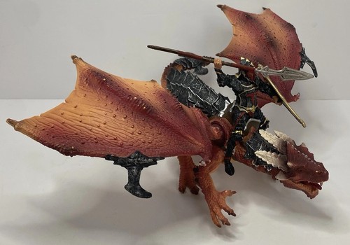 Schleich Eldrodo Red Dragon with Rider World of Knights Action Figure 11" - Picture 2 of 7