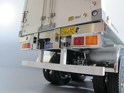 TAMIYA 1/14トレーラー ステンレスリアバンパー（値下中） Rear Lower Back Aluminum Bumper Bar Tamiya 1/14 Semi Flatbed
