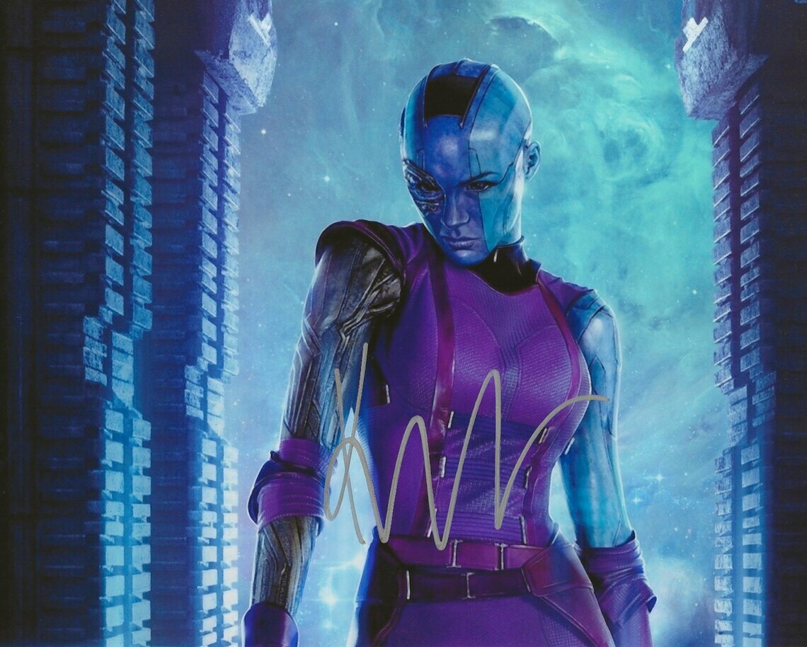 Karen Gillan as Nebula - Marvel - Guardians - 8x10 Autographed