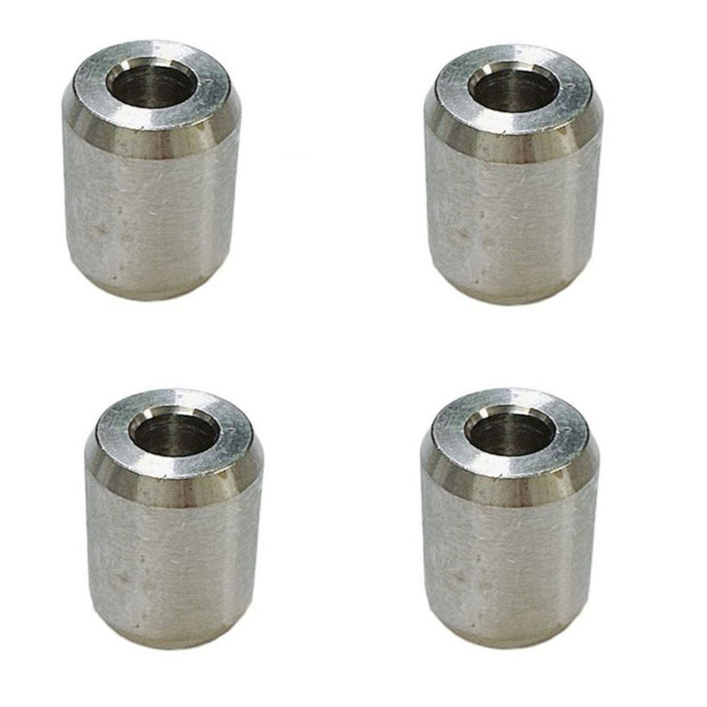 3/16" Stainless Steel Wire Rope Stop Loop Sleeve Round Crimps for Wire Rope 4 PC