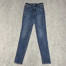 American Eagle Jegging Jeans Blue Women 2 Regular Highest Rise Stretch Pockets