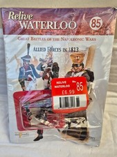 ISSUE 85 DEL PRADO RELIVE WATERLOO SET OF 2 PAINTED LEAD SOLDIERS DWA042 28MM
