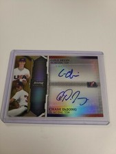 2011 BOWMAN STERLING DUAL PROSPECT GOLD AUTO COLE IRVIN & CHASE DEJONG /50