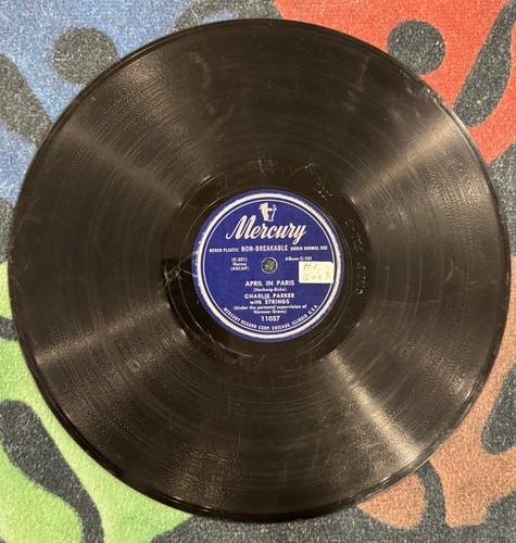 78– CHARLIE PARKER w/STRINGS: If I Should Lose You/April in Paris (Mercury, 1951 - 第 2/2 張圖片