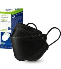 KN95 Black KN95 Disposable Face Mask 5 Layer Non Woven 20 Masks KN-95