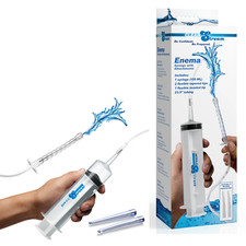 Hygienic Enema Shooter Syringe with Attachments Vaginal Anal Cleanser Douche