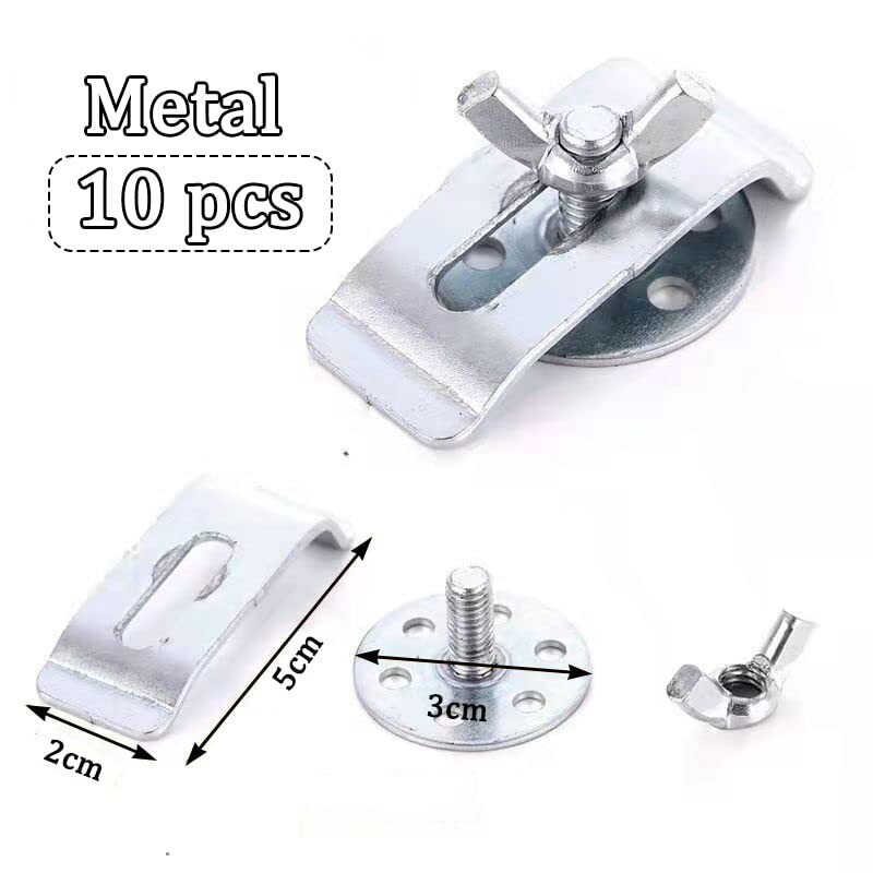 10 PCS Sink Clips Kit, Undermount Brackets Supports Fasteners,Kitchen