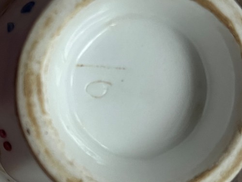 Porzellan Antik, Kaffeegedeck 4-teilig, von Uroma's Nachlass gebraucht - Bild 2 von 3
