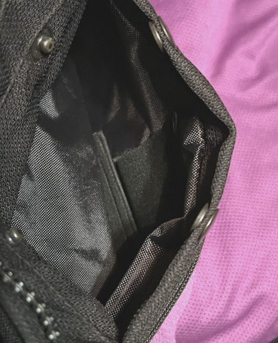 Women's Black/Purple Feather Biker Jacket Zip Pocket's Galore Secure Sz. 5X - Picture 19 of 20
