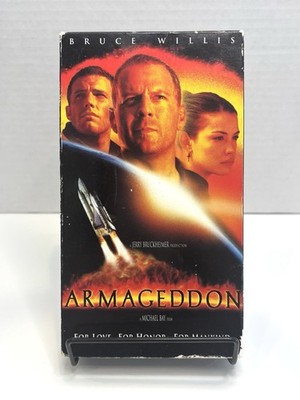 Armageddon VHS (1998) Touchstone Full Screen PG-13 Michael Bay Aerosmith Video