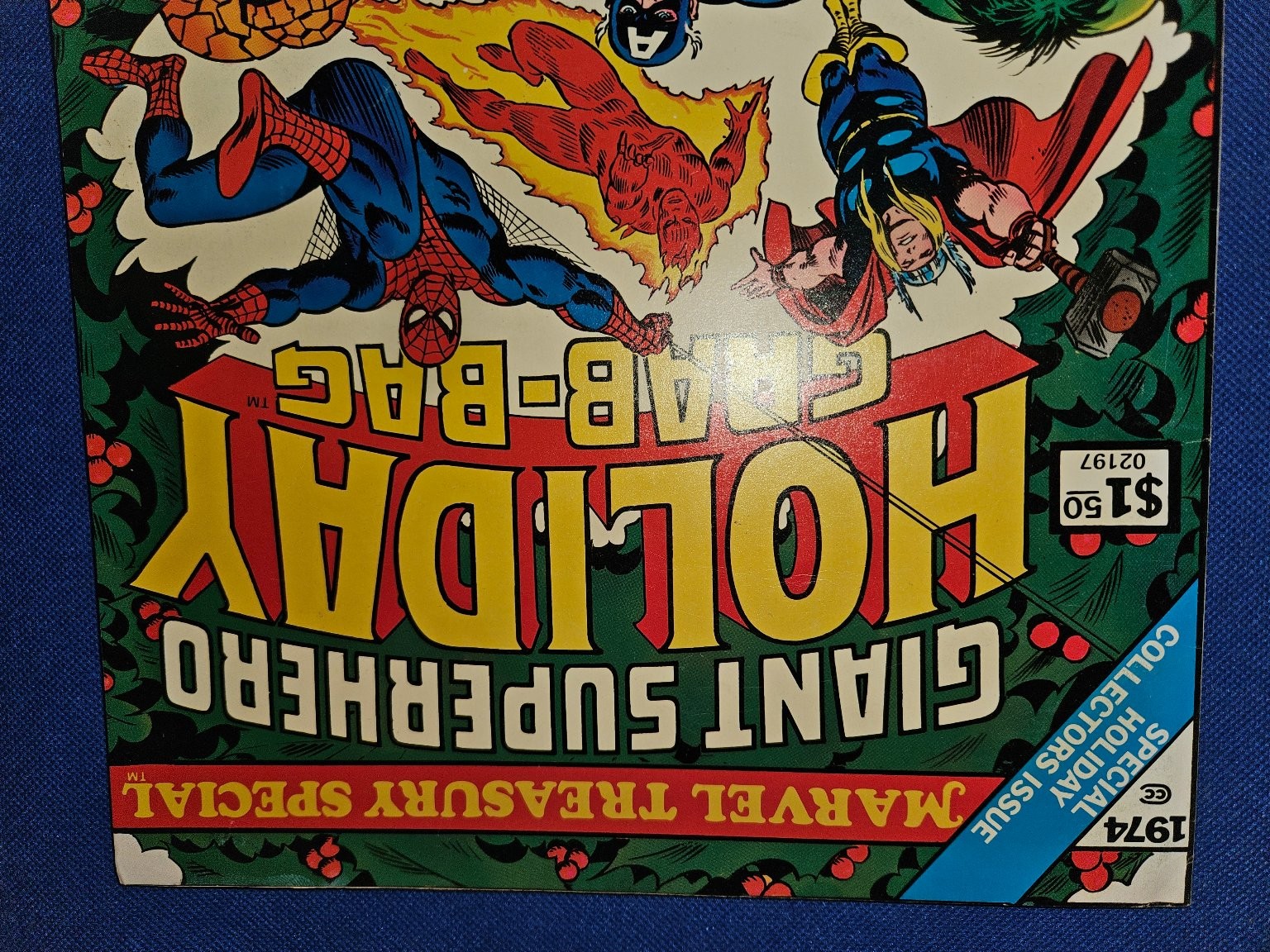 Giant Superhero Holiday Grab-Bag Marvel Special Holiday 1974 Comic Treasury
