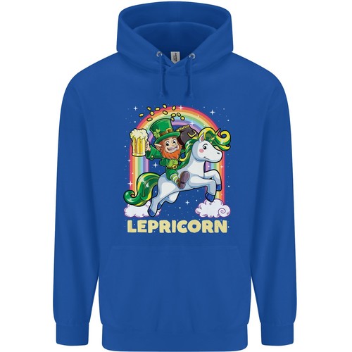 Lepricorn Funny St Patricks Day Leprechaun Childrens Kids Hoodie - Picture 9 of 39