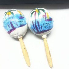 Hand painted Maracas From Puerto Rico