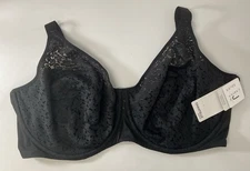 Chantelle 13F1 Unlined Underwire Bra - Black - 36J- Brand New