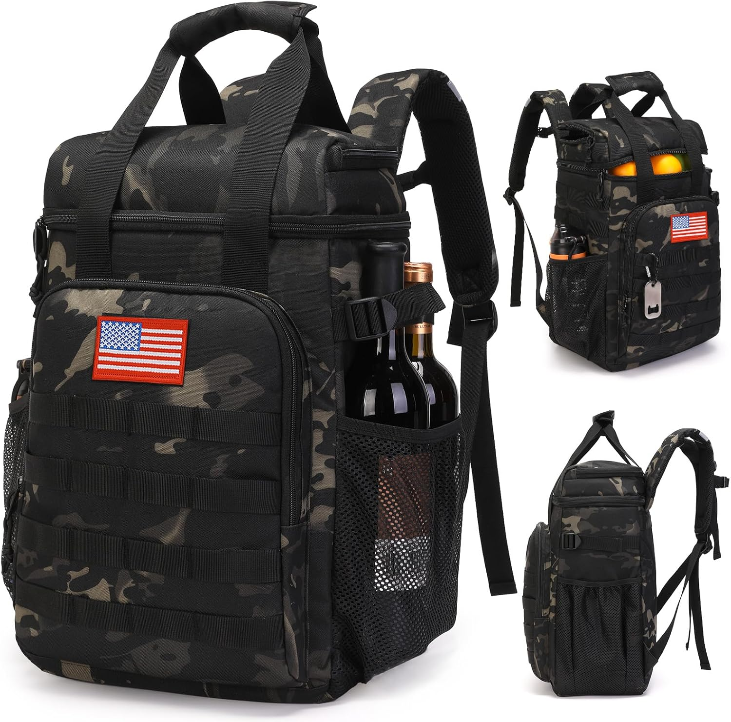 Tactical Backpack Cooler for Men with Handle - Soft Insulated Lunch Bag for Work & Outdoor