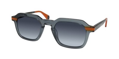 NEW WOOW SUPER DANCER 1 SUNGLASSES 50-21-145 PLASTIC MENS SQUARE GRAY 2480