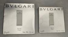 NEW 2 pc Bvlgari Eau Parfume'e Au the  Blanc Savon Soap White Tea 2.6 1.76 oz