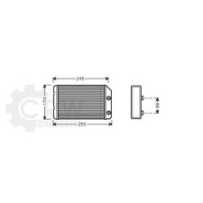 Wärmetauscher Innenraumheizung für Opel Vectra B Caravan 2.6i V6 Bj.00-03