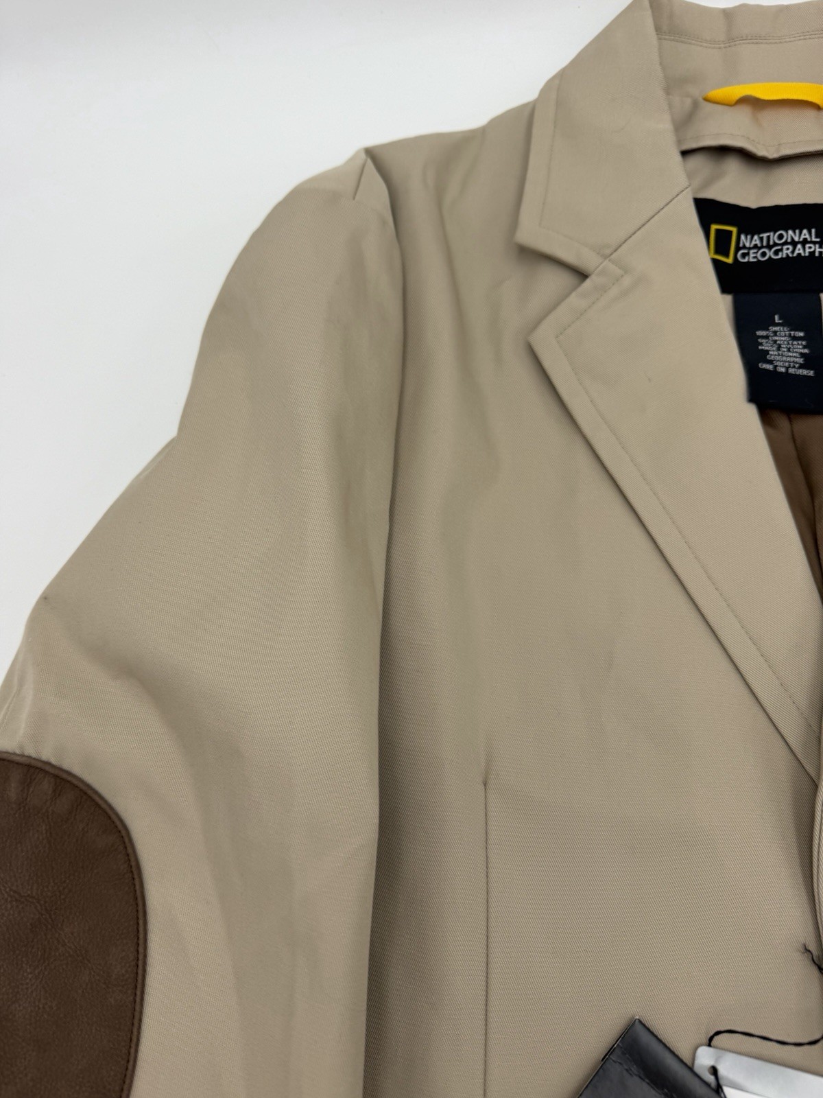 National Geographic Travel Jacket Men’s L Blazer Patches Field Pockets NWT New image 10