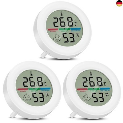 Luftfeuchtigkeitsmesser Hygrometer Thermometer Temperatur Digitales Innen