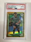 TOPPS MERLIN CHROME 22/23 PEDRO GONCALVES SPORTING CP GOLD PARALLEL 31/50 PSA 8.