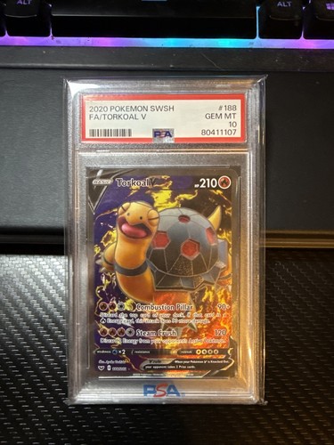 Torkoal V graded PSA 10 for sale on eBay