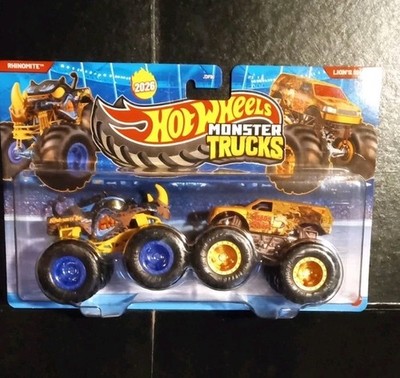 Hot Wheels Demolition Doubles Rhinomite & Lion s Share Monster Truck