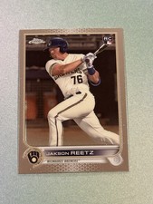2022 Topps Chrome Sonic Jakson Reetz Rookie #157 Milwaukee Brewers RC (Y)