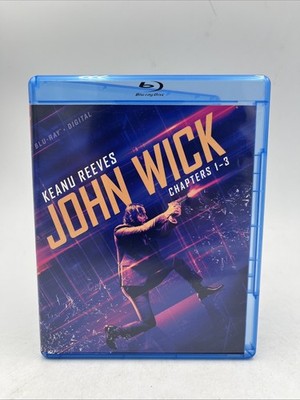 John Wick: Chapters 1-3   Blu-ray   Mint Disks!!!