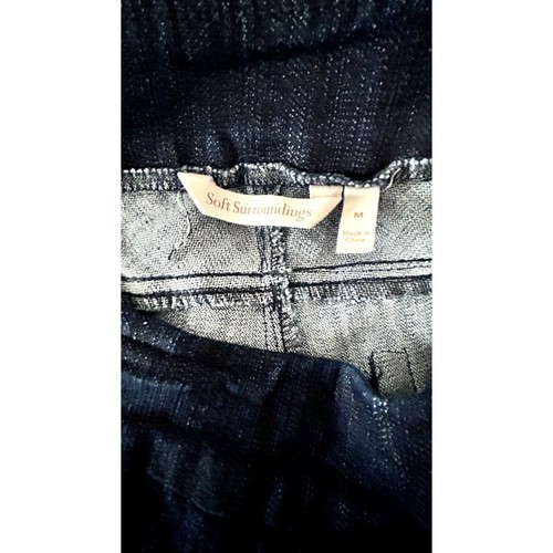 Jeans denim cropped SOFT ENVIRONMENT taglia M - Foto 3 di 4